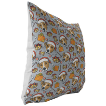 Christmas Holiday Jack Russell Terrier Pillow