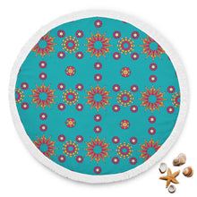 Abstract Floral Mandala Beach Blanket