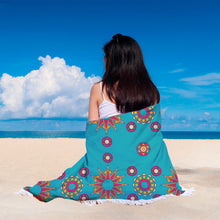Abstract Floral Mandala Beach Blanket