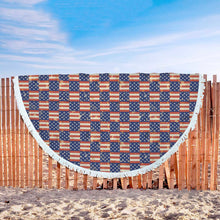 American Flag Beach Blanket