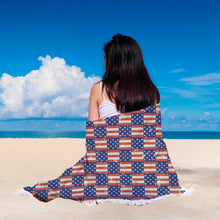 American Flag Beach Blanket