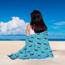 Anchor Shark Animal Beach Blanket