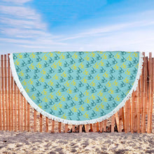 Angel Fish Blue Beach Blanket