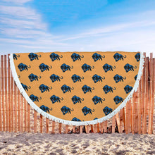 Angry Panther Animal Beach Blanket