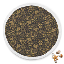 Animals and Sugar Skull Beach Blanket