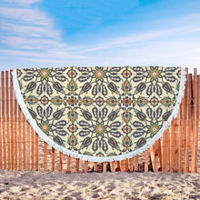 Arabesque Decor Floral Beach Blanket