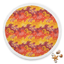 Aries Fiery Zodiac Beach Blanket