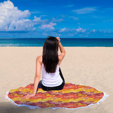 Aries Fiery Zodiac Beach Blanket