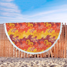 Aries Fiery Zodiac Beach Blanket