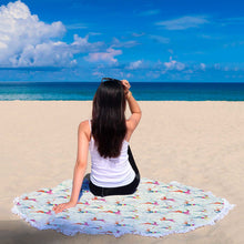 Artistic Deer Animal Beach Blanket