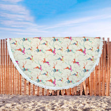 Artistic Deer Animal Beach Blanket