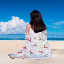 Artistic Deer Animal Beach Blanket