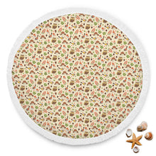 Assorted Owl And Bird Beach Blanket