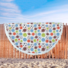 Athletes Balls Sports Beach Blanket