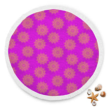 Attractive Pink Mandala Beach Blanket