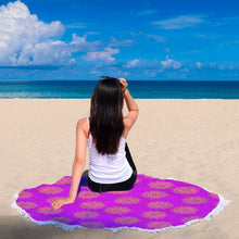 Attractive Pink Mandala Beach Blanket