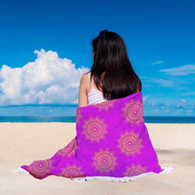 Attractive Pink Mandala Beach Blanket