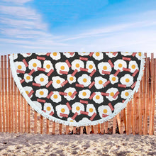 Bacon And Fried Egg Beach Blanket