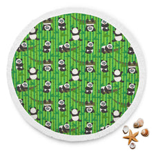 Bamboos Panda Animal Beach Blanket