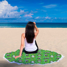 Bamboos Panda Animal Beach Blanket