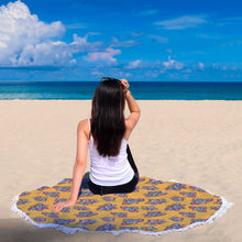 Beautiful Stylized Floral Beach Blanket