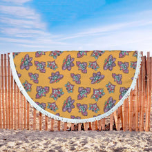 Beautiful Stylized Floral Beach Blanket