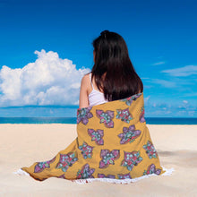 Beautiful Stylized Floral Beach Blanket