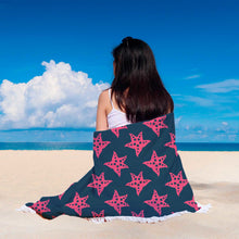 Big Red Starfish Animal Beach Blanket