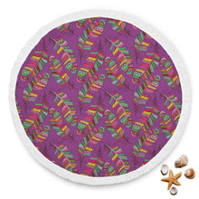 Bird Feathers Tribal Beach Blanket
