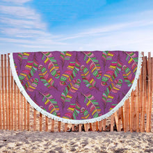 Bird Feathers Tribal Beach Blanket