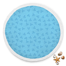 Birds Outline Blue Beach Blanket