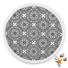 Black And White Mandala Beach Blanket