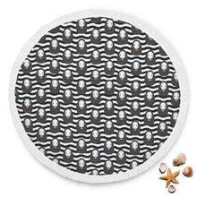 Black And White Spirited Away Beach Blanket