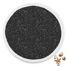 Black Cat Fur Beach Blanket