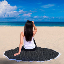 Black Cat Fur Beach Blanket