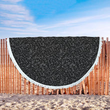 Black Cat Fur Beach Blanket