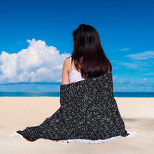 Black Cat Fur Beach Blanket