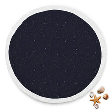 Black Cosmos Galaxy Beach Blanket