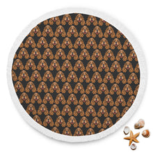 Black English Cocker Spaniel Beach Blanket