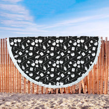 Black Harry Potter Beach Blanket