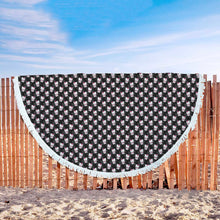 Black Hello Kitty Beach Blanket