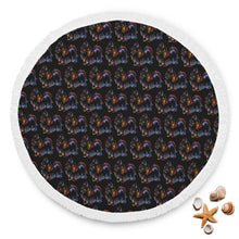 Black Maltese Printed Beach Blanket