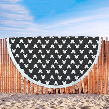 Black Mickey Mouse Beach Blanket