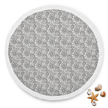 Black Paisley Beach Blanket