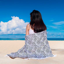 Black Paisley Beach Blanket