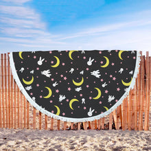 Black Sailor Moon Beach Blanket