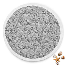 Black Wolves Abstract Beach Blanket