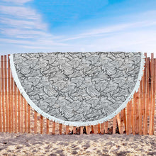 Black Wolves Abstract Beach Blanket