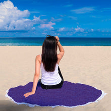 Blue Abstract Outerspace Beach Blanket