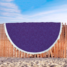 Blue Abstract Outerspace Beach Blanket